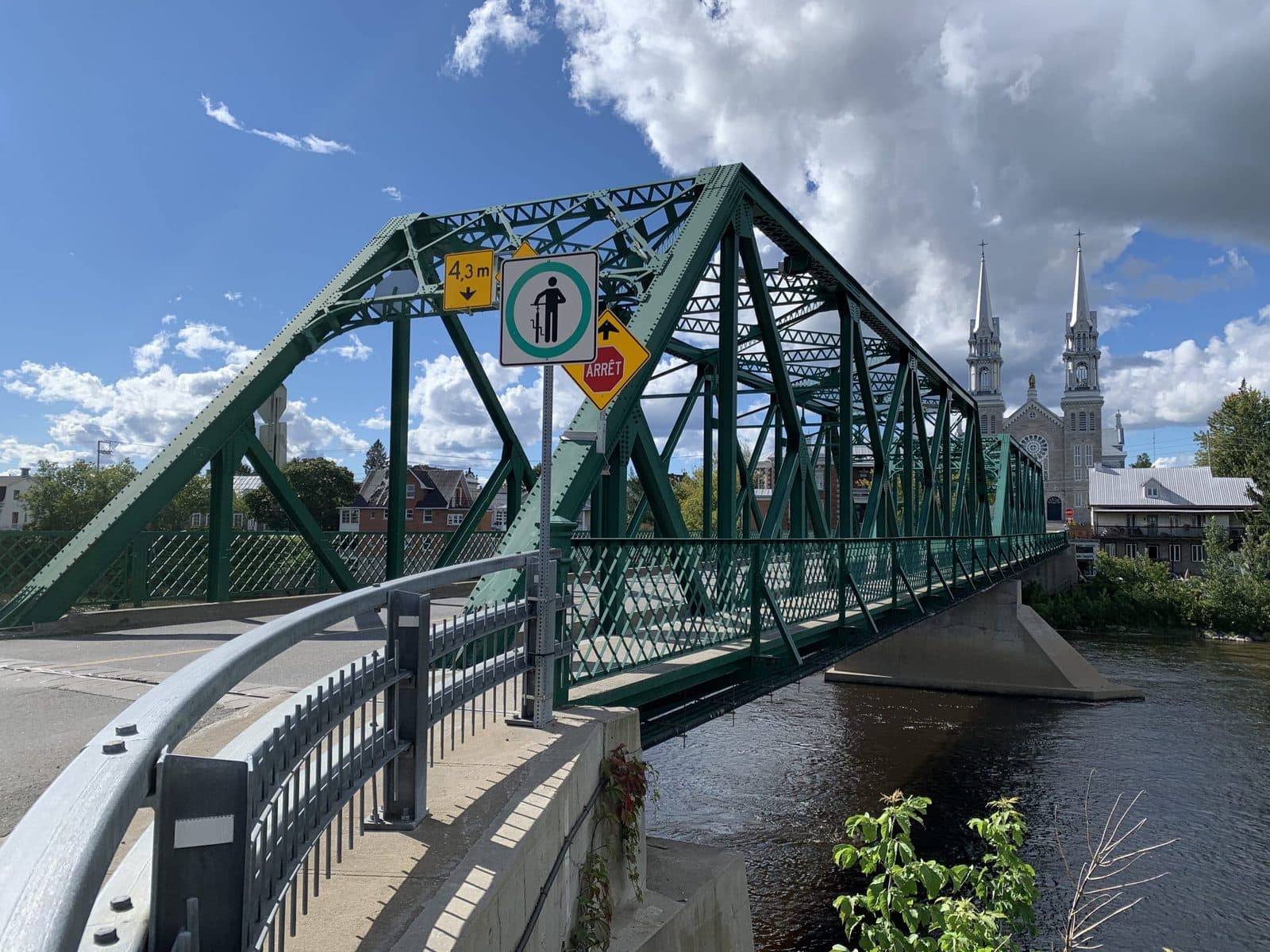 Pont à poutre triangulé - St-Casimir (3)